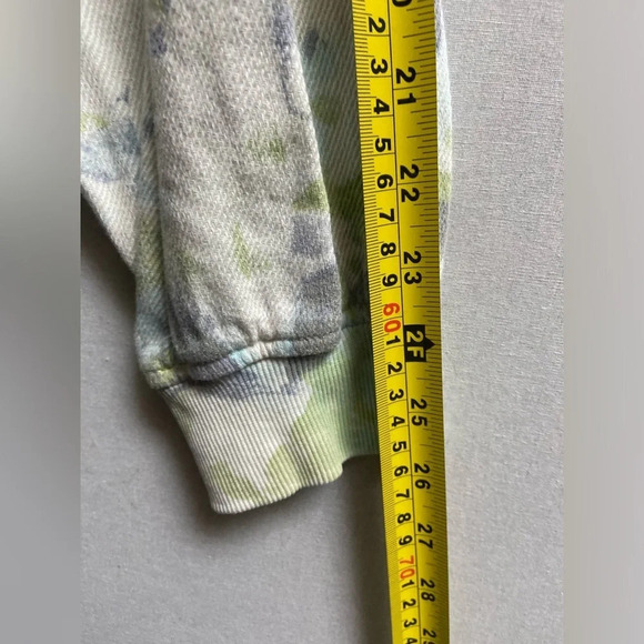 Zara abstract  printed cotton hoodie Sz L - Picture 7 of 8